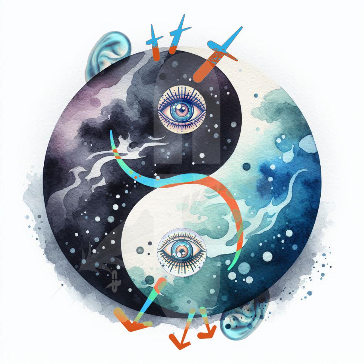 Yin & Yang – ki-generierte Illustration zum Text System Yin & Yang - ki-generierte Illustration zum Text System
